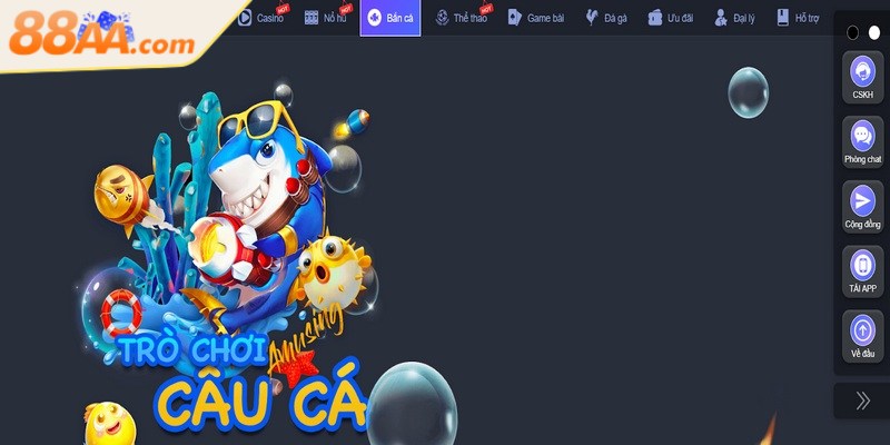 Bắn cá online 88AA mở ra thế giới game đổi thưởng hấp dẫn